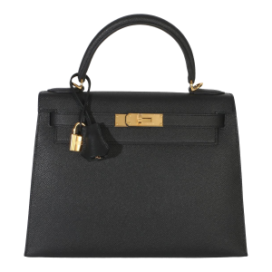 Black Epsom Sellier Kelly 28 PHW