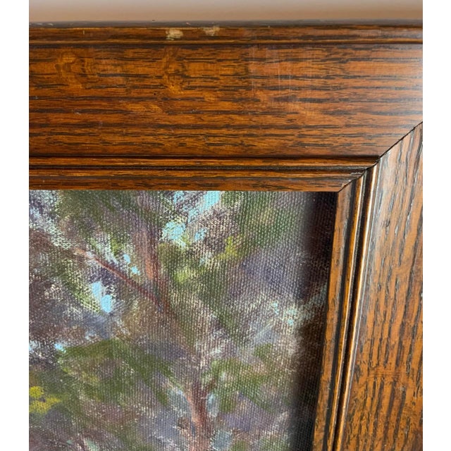 1930's Scenic Oil on Canvas - Framed Painting For Sale - Image 10 of 13