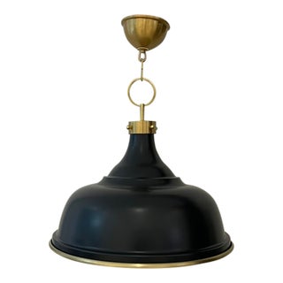 Hudson Valley Painted No 1 Pendant Light Navy For Sale