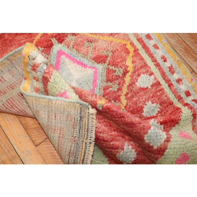 Mid 20th Century Turkish Tulu Scatter Size Rug For Sale - Image 4 of 18