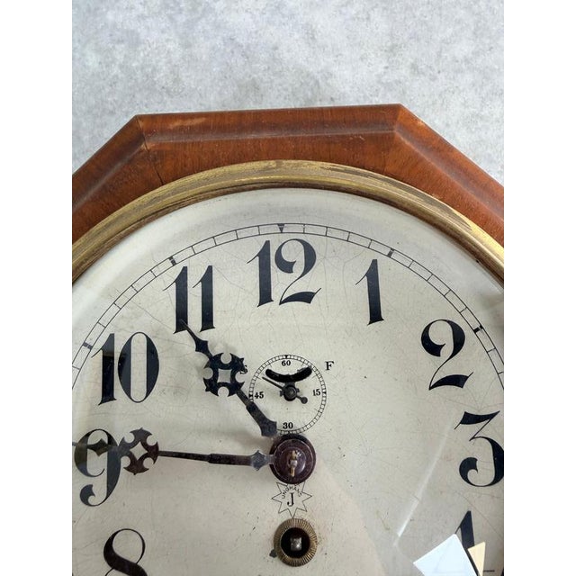 Junghans Vienna Secession Wall Clock by Adolf Loos, 1920s For Sale - Image 3 of 12