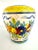 Yellow Mid Century 1960's Italian Hand Painted Vase For Sale - Image 8 of 11
