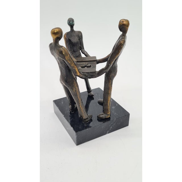 Modern Vintage Dutch Bronze Sculpture, 2000 For Sale - Image 3 of 10