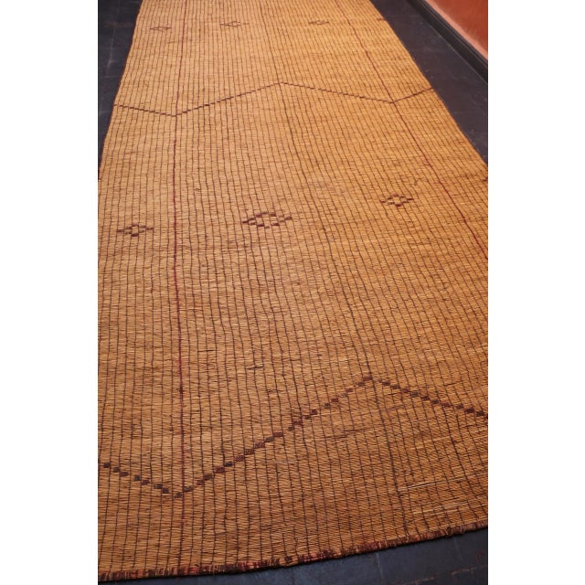 1970s Tuareg Mat Rug - 5'8'' X 14'7'' Ft For Sale - Image 5 of 7
