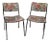 Set of Metal Leg Chairs For Sale