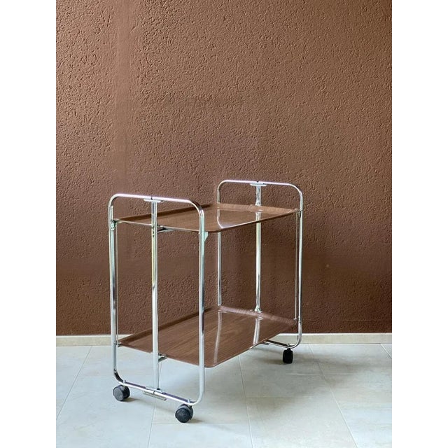 Mid-Century Modern Folding Carrier Trolley from Bremshey Gerlinol For Sale - Image 3 of 7