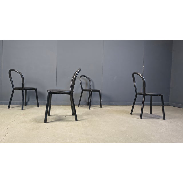 Italian Postmodern Dining Chairs, 1980s, Set of 4 For Sale - Image 16 of 16