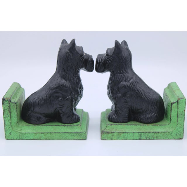 Vintage Scottie Dog Cast Iron Bookends Chairish