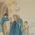 Paint Pair of Antique Watercolors of Figures in Torre Del Greco Italy For Sale - Image 7 of 18
