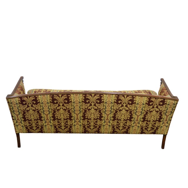 Late 20th Century Hickory Chair Furniture Co. By Stickley Sheraton Style Sofa For Sale - Image 5 of 10