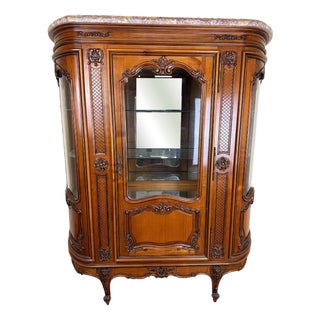 Louis XV Provençal Style Bookcase in Cherry For Sale