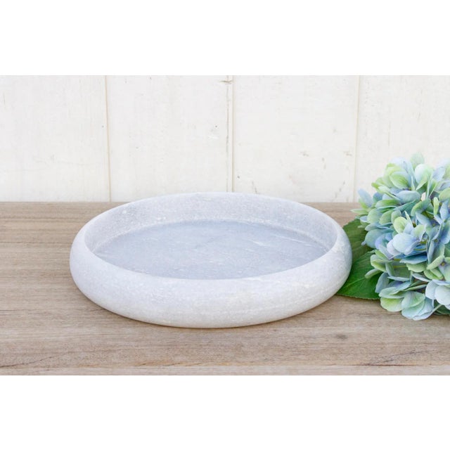Stone Large Round Marble Stone Tray For Sale - Image 7 of 8