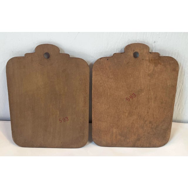 Mid 20th Century Vintage Ship Prints Decopage on Board- A Pair For Sale - Image 5 of 5