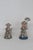 Pair of 2 Wood and Metal Folk Art Figurines Couple With Umbrella and Cane 4871b For Sale - Image 4 of 13