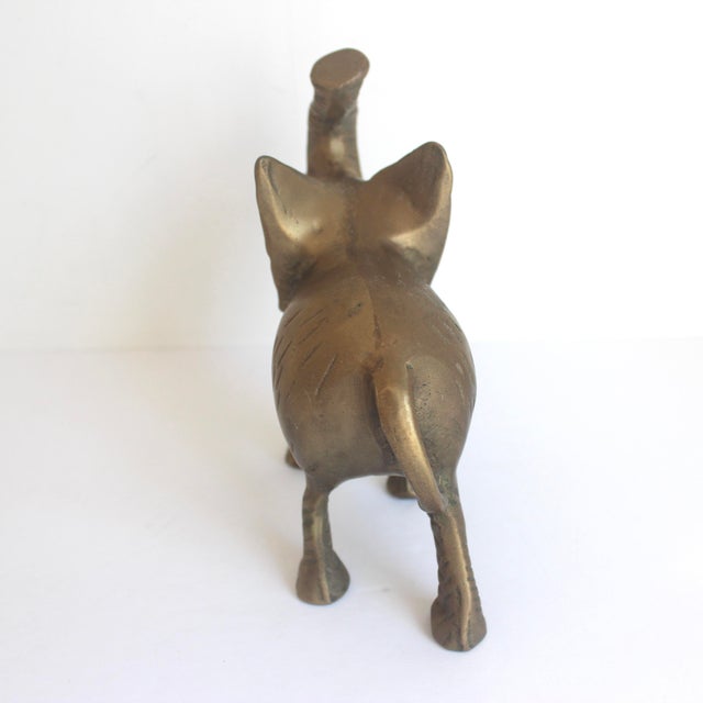 Vintage Brass Elephant Figurine For Sale - Image 6 of 8
