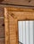 A beautifully refinished vintage wall mirror featuring a classic tortoise bamboo frame with woven rattan inset panels. The...