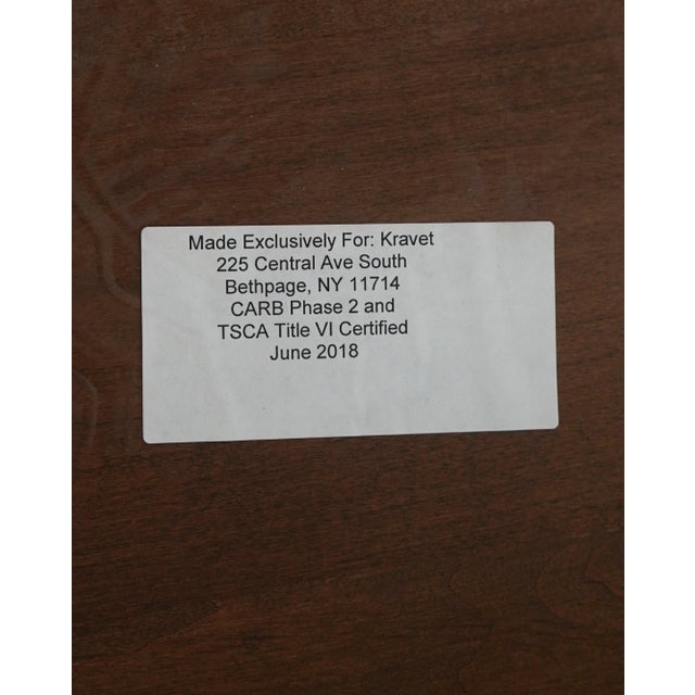 Large Round Mahogany Dining Pedestal Conference Table For Sale - Image 14 of 14