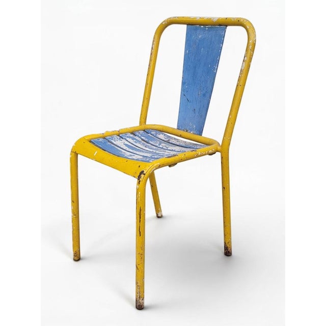 Metal T4 Chairs by Xavier Pauchard for Tolix, 1950s, Set of 3 For Sale - Image 7 of 13