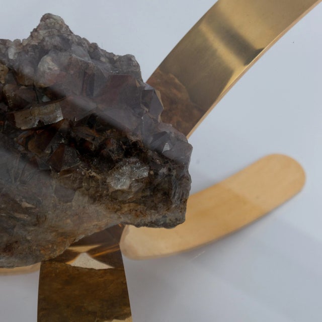 Vintage Hollywood Regency Mineral Stone Coffee Table For Sale - Image 4 of 12