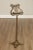 Vintage Brass Music Lectern with Classic Harp Lyre Motif and Ornate Footed Base