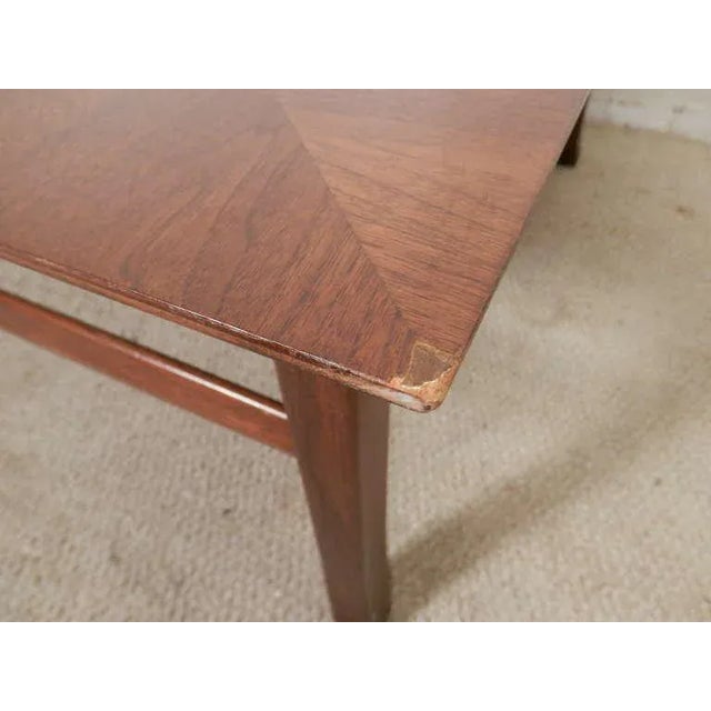 1960s Kipp Stewart Walnut Coffee Table With Rosewood Inlay For Sale - Image 5 of 9