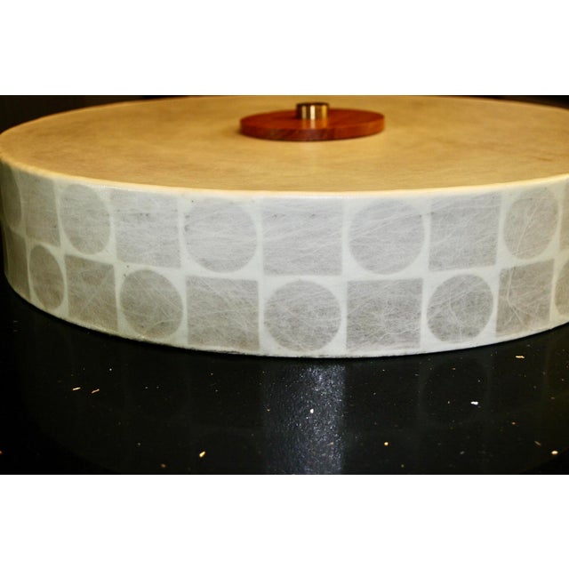 Beige Large Cocoon Ceiling Light by Goldkant, 1960s For Sale - Image 8 of 10