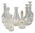 20th Century Worked Glass Decanter Bottles, Set of 8 For Sale