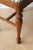 Petite Hand Turned Bench/ Genuine Hide Zebra Upholstery For Sale In Los Angeles - Image 6 of 6