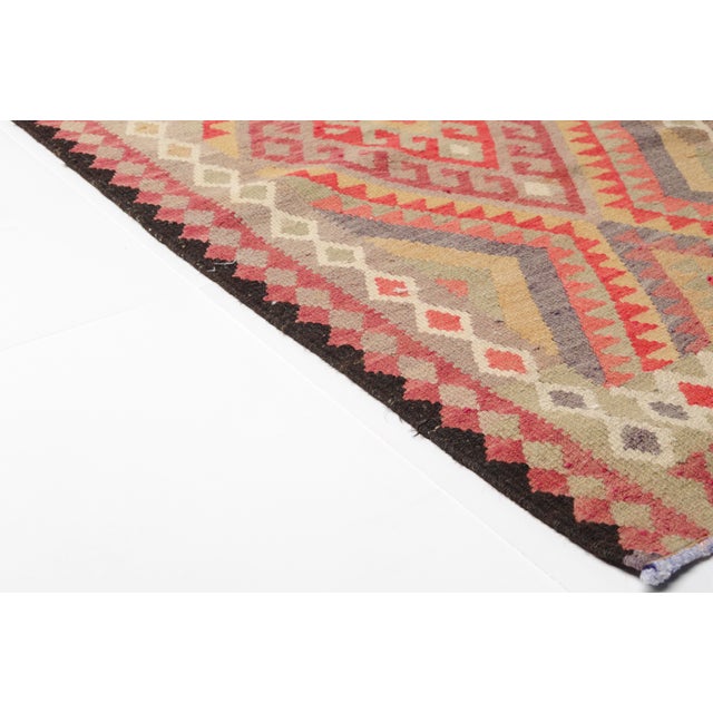 Extra Long Vintage Kilim Runner For Sale - Image 9 of 10