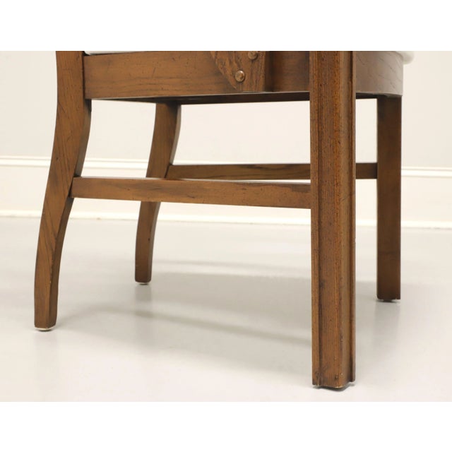 Broyhill Premier Mid 20th Century Oak Brutalist Style Dining Armchairs - Pair For Sale - Image 10 of 11