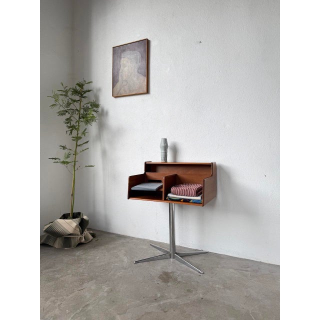 Old small pivoting console, or music cabinet, which can easily be used as a small office, occasional piece of furniture or...