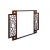 The Chinese Two Brown Tone Lattice Pattern Center Open Wall Panel Frame is a stunning piece of decorative craftsmanship...