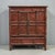 Chinese Antique Chinese Red Lacquer 2 Door Wine Cabinet For Sale - Image 3 of 10