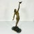 Vintage French Art Deco Pierre Le Faguays Bronze Nude Sculpture, Girl With Dove For Sale - Image 14 of 18
