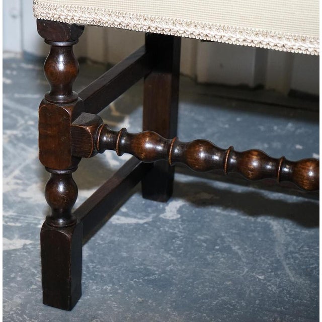 English Victorian Floral Tapestry Dining Chairs, Set of 6 For Sale - Image 15 of 16