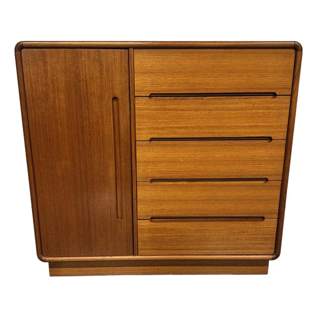 90's Teak Gentleman's Chest by Sun Cabinet Company For Sale