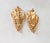 Gold Vintage 1968 Signed Napier Goldtone Leaf Clip Earrings - 2 Pieces For Sale - Image 8 of 8