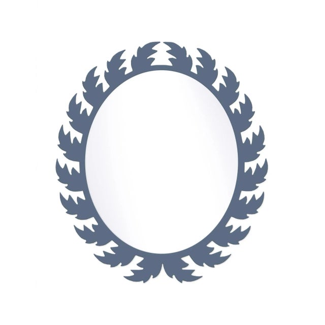 Contemporary Fleur Home Audubon Oval Mirror in Distance, 22x27 For Sale - Image 3 of 3