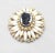 Mid-Century Modern Vintage Verified Delizza & Elster Rhinestone Cameo Brooch / Pendant For Sale - Image 3 of 7