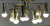 1970s Mid-Century Modern Space Age 10-Light Brass Ceiling Lamp by Honsel Leuchten for Sölken Leuchten, Germany, 1970s For Sale - Image 5 of 18