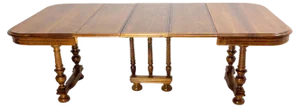 Late 19th Century Louis XIII French Beech Dining Extended Table