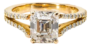 Late 20th Century 2.02 Emerald Cut K VS2 GIA Ring, Size 5.5