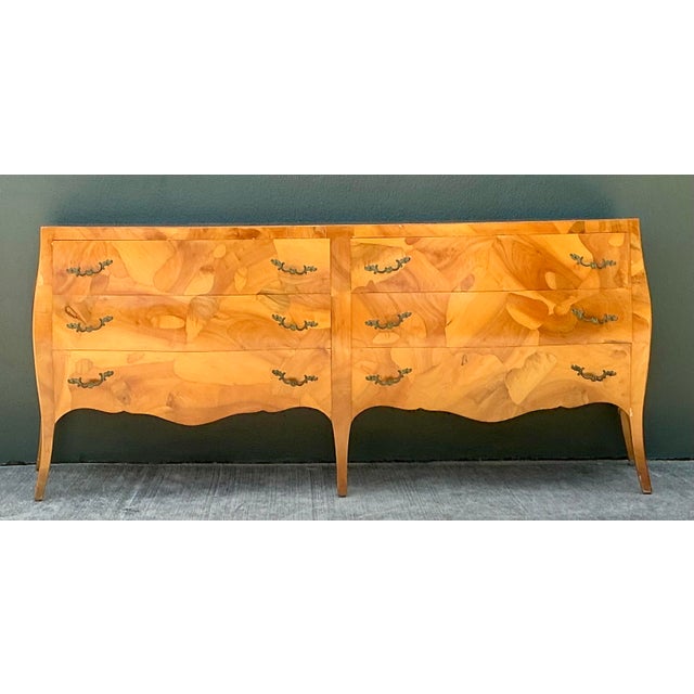 This magnificent vintage Italian dresser is a masterclass in organic texture and sophisticated form. Crafted in the...