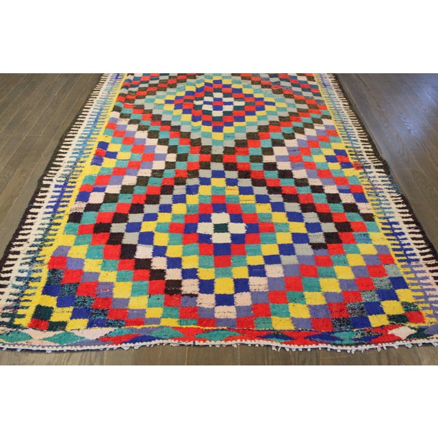 Textile Mid 20th Century Vintage Kilim Wool Rug For Sale - Image 7 of 10