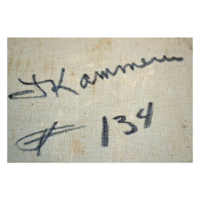1970s Sailboat Seascape by Jaqueline Kammerer Cattaneo For Sale In Monterey, CA - Image 6 of 6