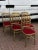 Louis Style Upholstered Gilt Wood Dining Chairs, Set of 6 For Sale - Image 4 of 9