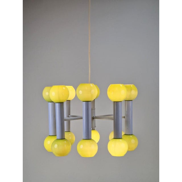 Metal Vintage Pendant Lamp by Scolari, Italy, 1970s For Sale - Image 7 of 14
