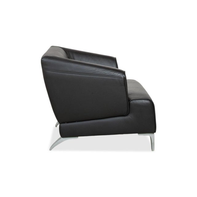 Leather Chairs with Aluminum Legs from Rolf Benz, Set of 2 For Sale - Image 9 of 13