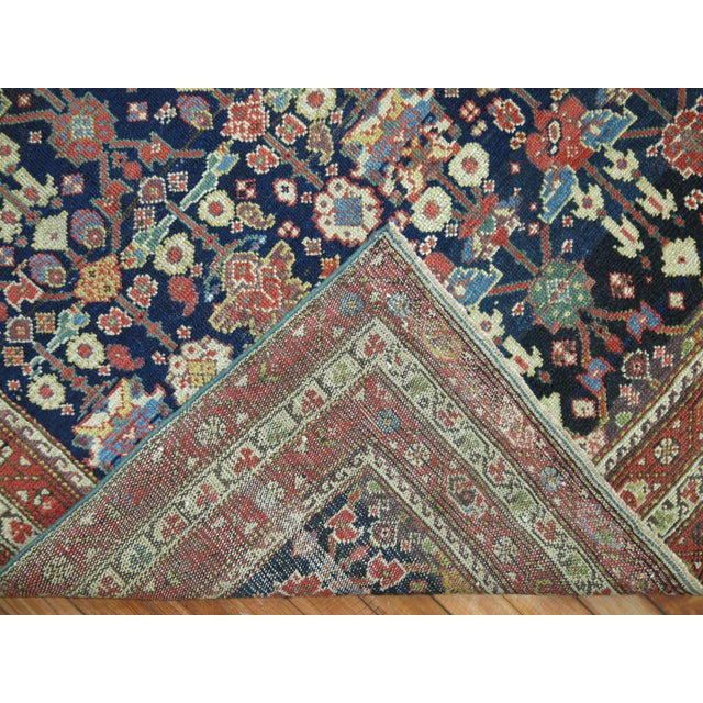 Navy Blue Antique Persian Malayer Rug For Sale - Image 14 of 18