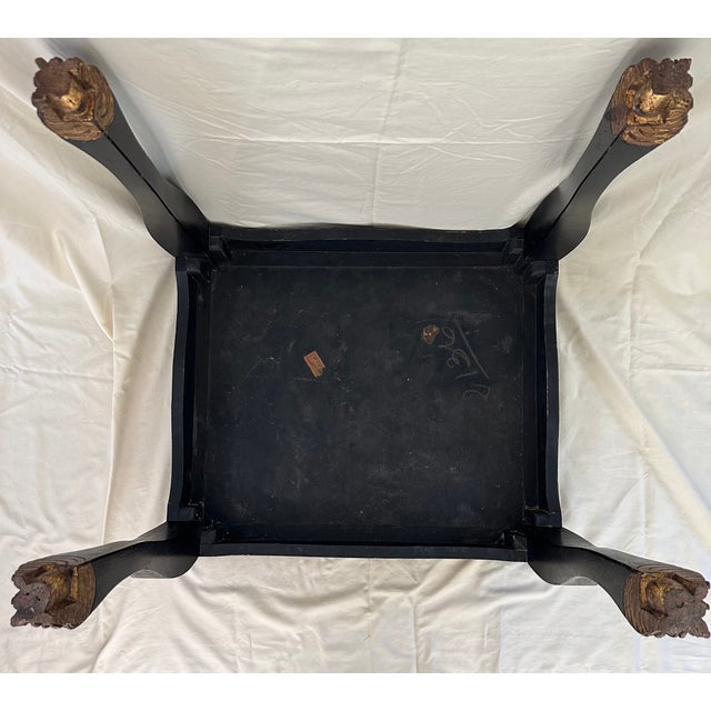 Late 19th Century Black Japanned Chinoiserie Table For Sale In Los Angeles - Image 6 of 11